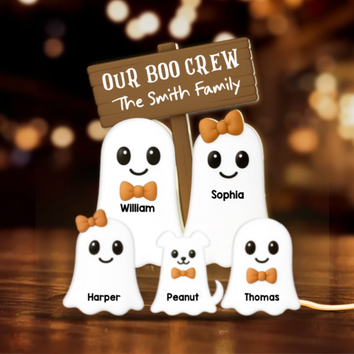 Halloween Boo Family - Personalized Light Box