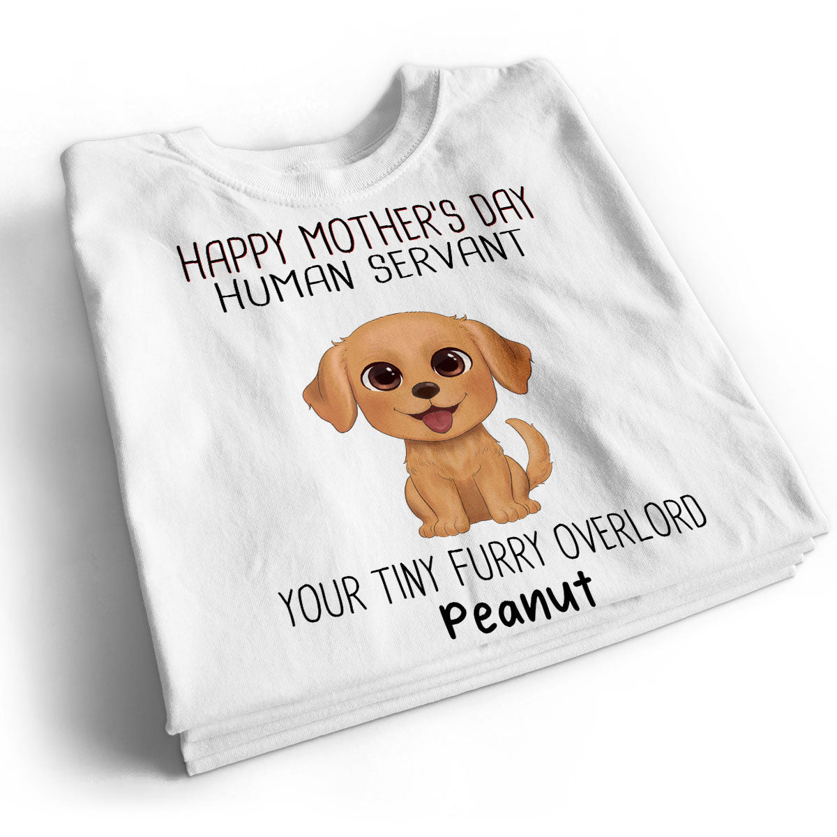 Watercolor Cute Dogs Happy Mother‘s Day Dog Human Servant Personalized Shirt