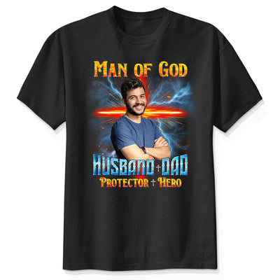 Man of God Christian Husband Dad Personalized Shirt