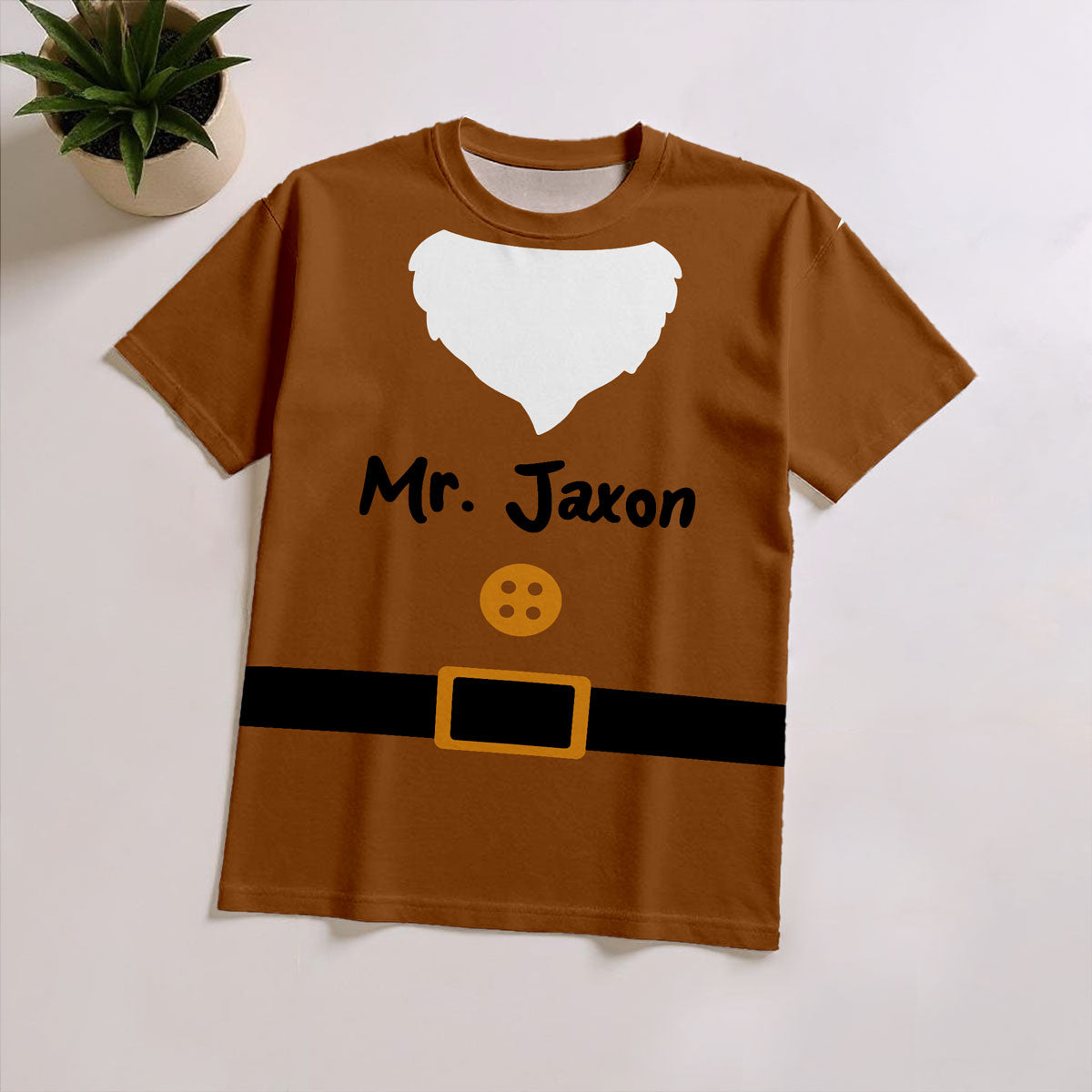 Halloween Dwarf With Beard Personalized Group Matching Shirt, Halloween Group Costume For Family, Friends, Colleagues
