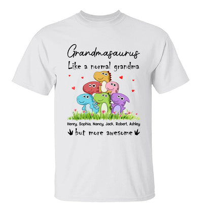Grandmasaurus Colorful Dinosaurs Mom Grandma Personalized Shirt