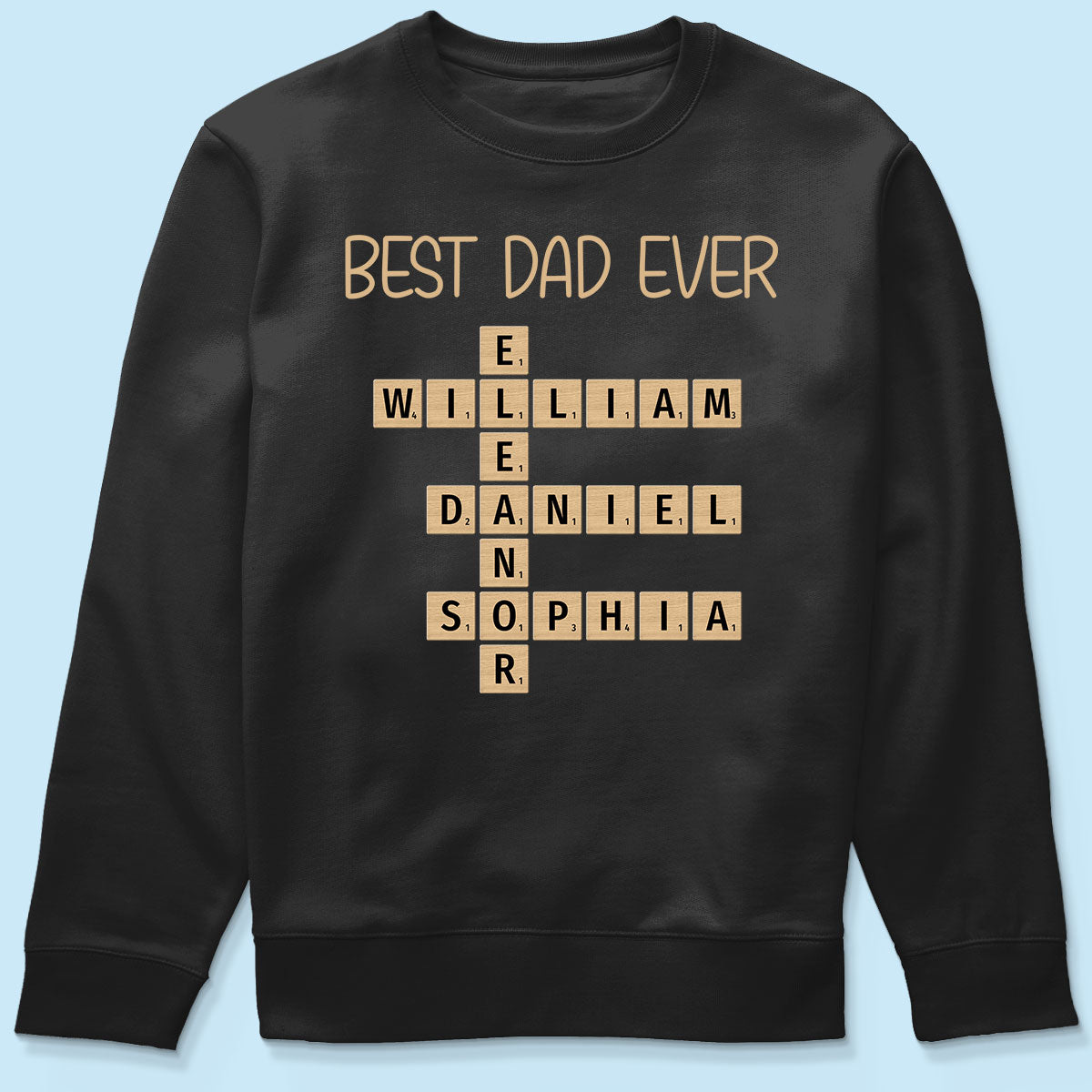 Custom Text Create Your Own Crossword Puzzle Personalized Dark Color Shirt