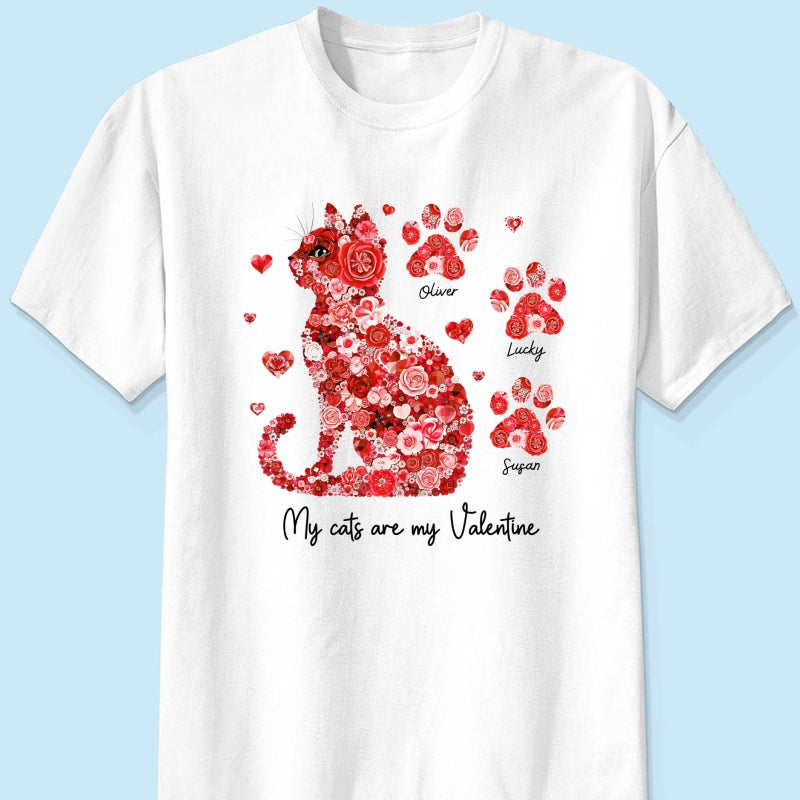 Cat Flower My Cat Is My  Personalized Shirt, Gift for Cat Moms