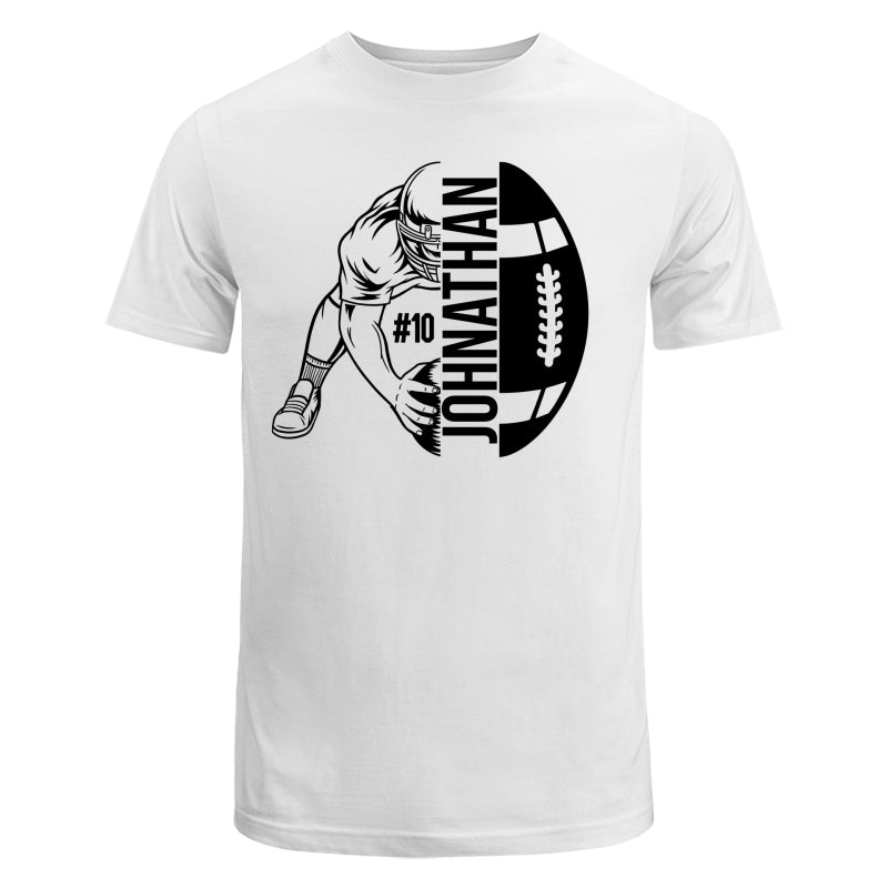 Football Player Holding Ball On The Ground Football Season Matching Personalized Shirt
