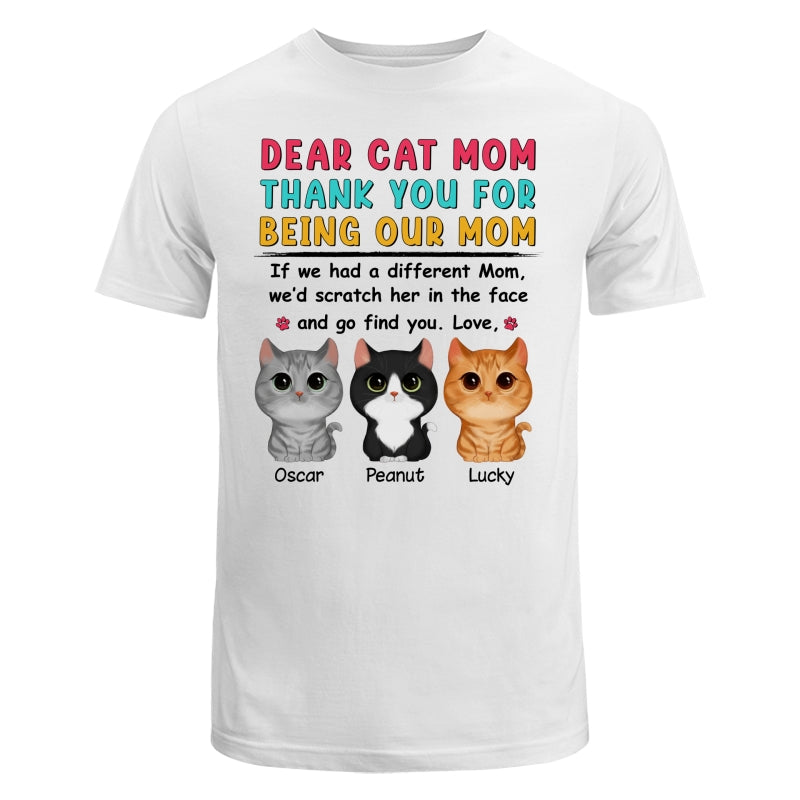 Watercolor Cute Cats Dear Mom Thank You Gift For Cat Mom Cat Lovers Personalized Shirt