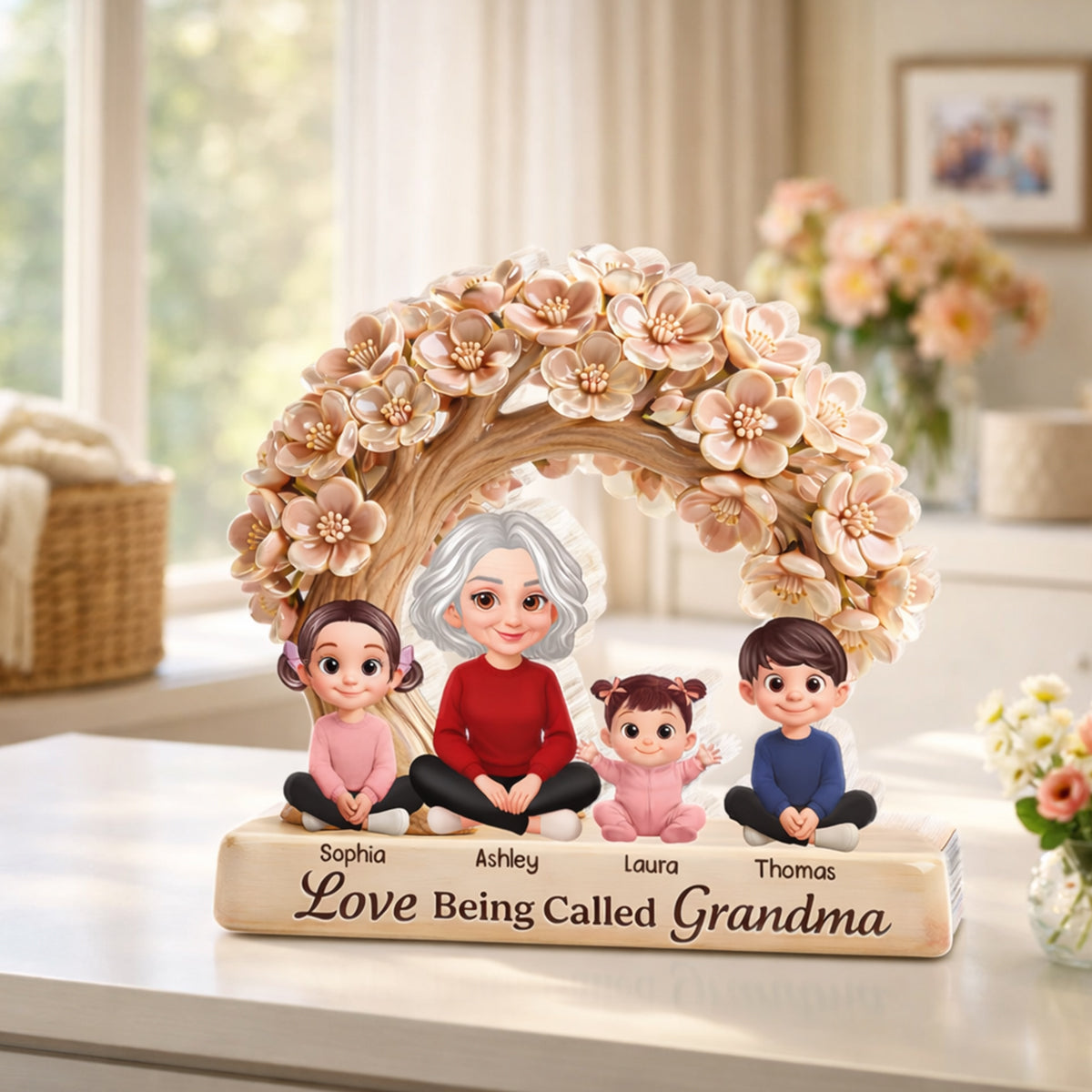 Love Being Called Grandma - Personalized Acrylic Block Plaque - Mother's Day Gift for Grandma, Mom, Wife