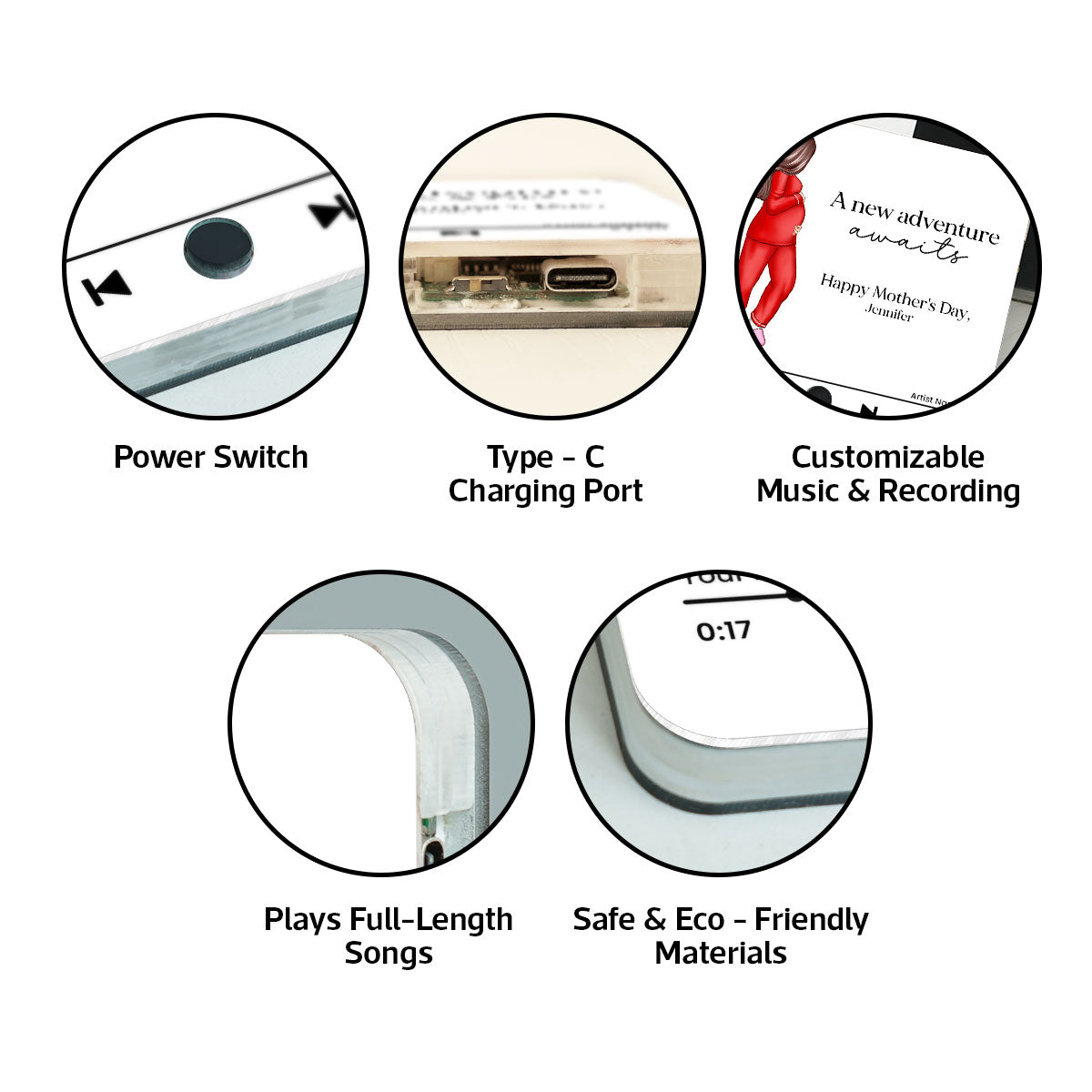 Pregnant Wife Personalized Music Fridge Magnet, Perfect Gift For Pregnant Wife, Custom Favorite Song As Messages