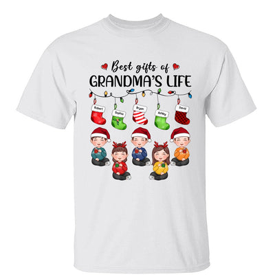 Christmas Stocking Best Gifts Of Grandma‘s Life Cute Kids Personalized Shirt