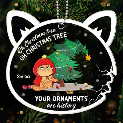 Oh Christmas Tree Your Ornament Was History Personalized Acrylic Ornament