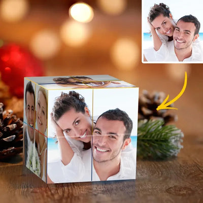 Eternal Love Custom Couple Photo - Personalized Cube - Wedding Gift, Anniversary Gift, Birthday Gift, Christmas Gift For Him, For Her