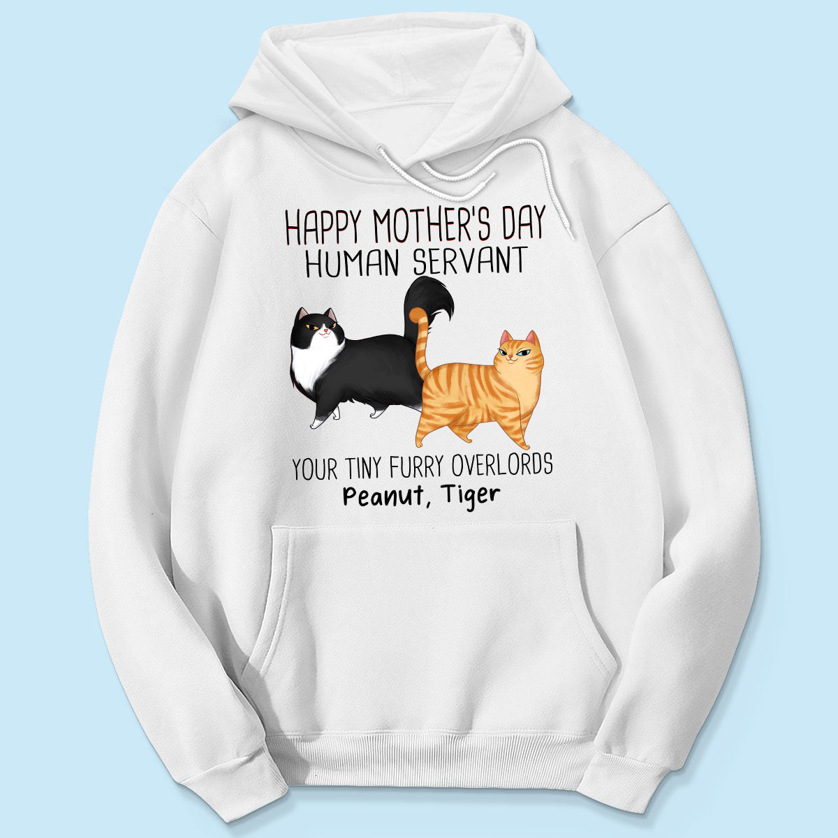 Cartoon Walking Cats Happy Mother‘s Day Cat Human Servant Personalized Shirt