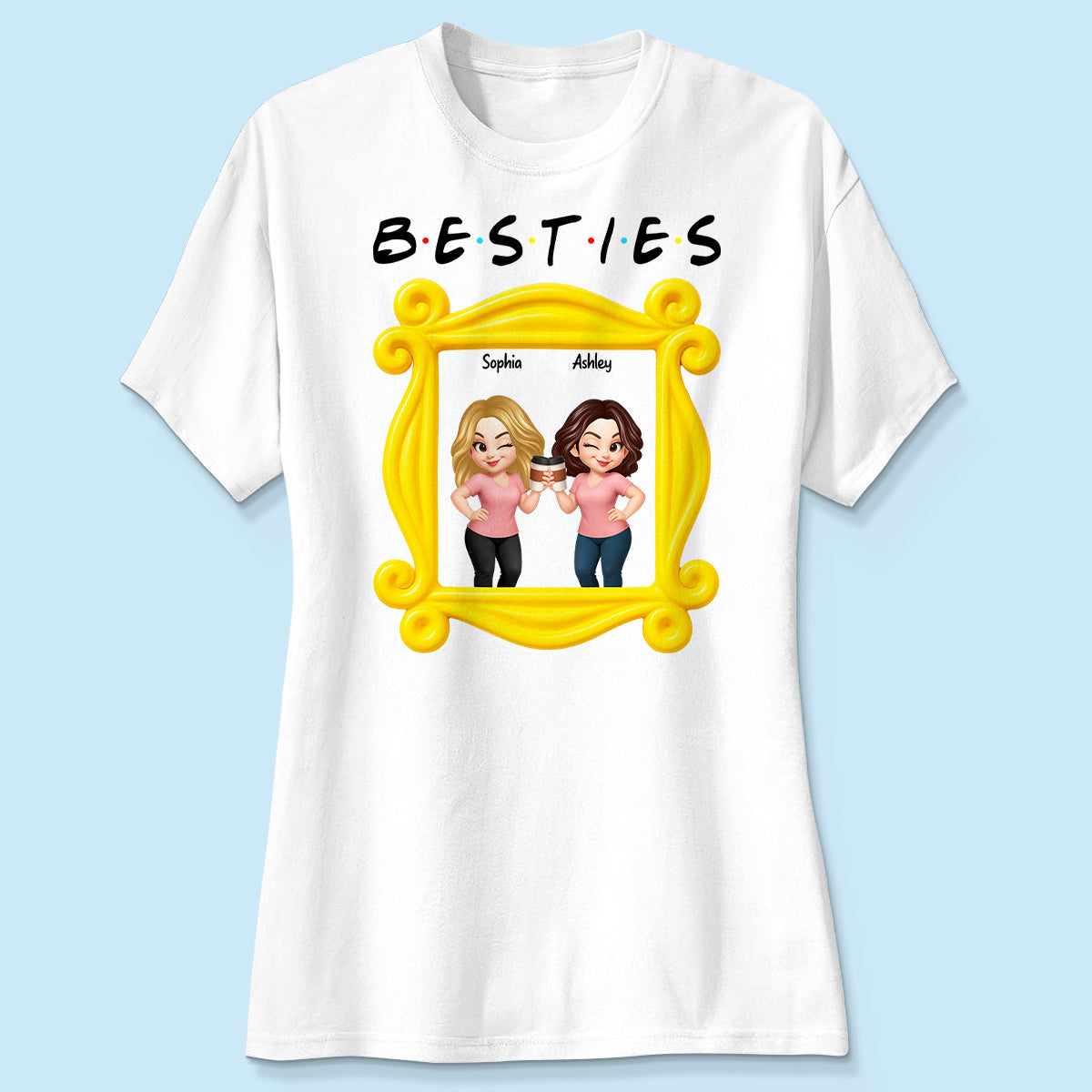 Best Friends Personalized Funny Matching Shirts, Sweatshirts, Fall Gift for Best Friends