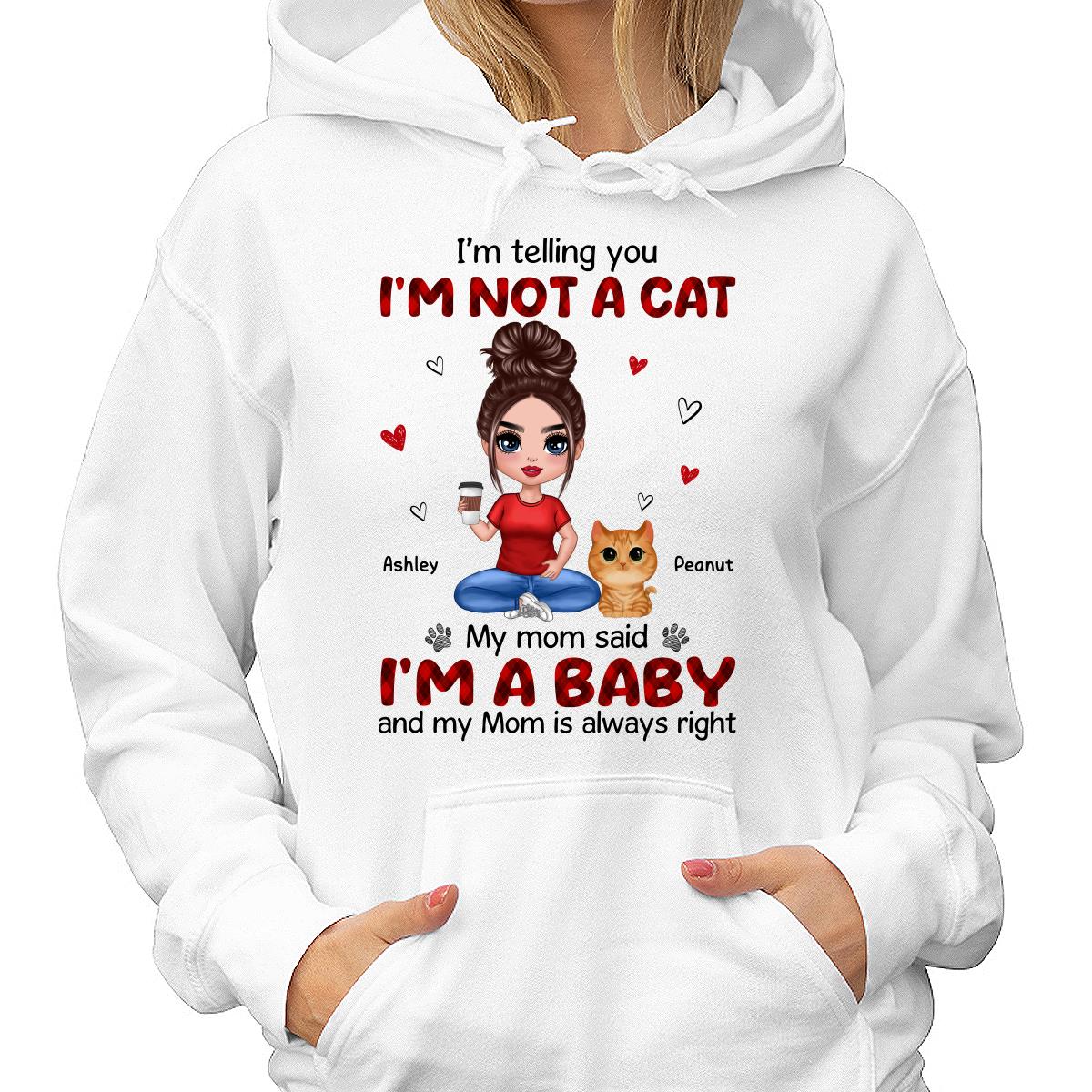 Multiple Patterns I‘m Not A Cats Watercolor Cute Cats Personalized Shirt