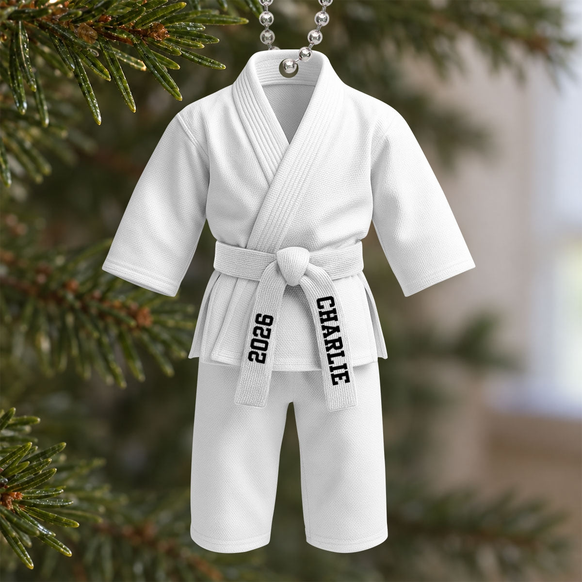 Karate Uniform - Personalized 3D Ornament - Christmas Gift For Daughter, Son, Granddaughter, Grandson