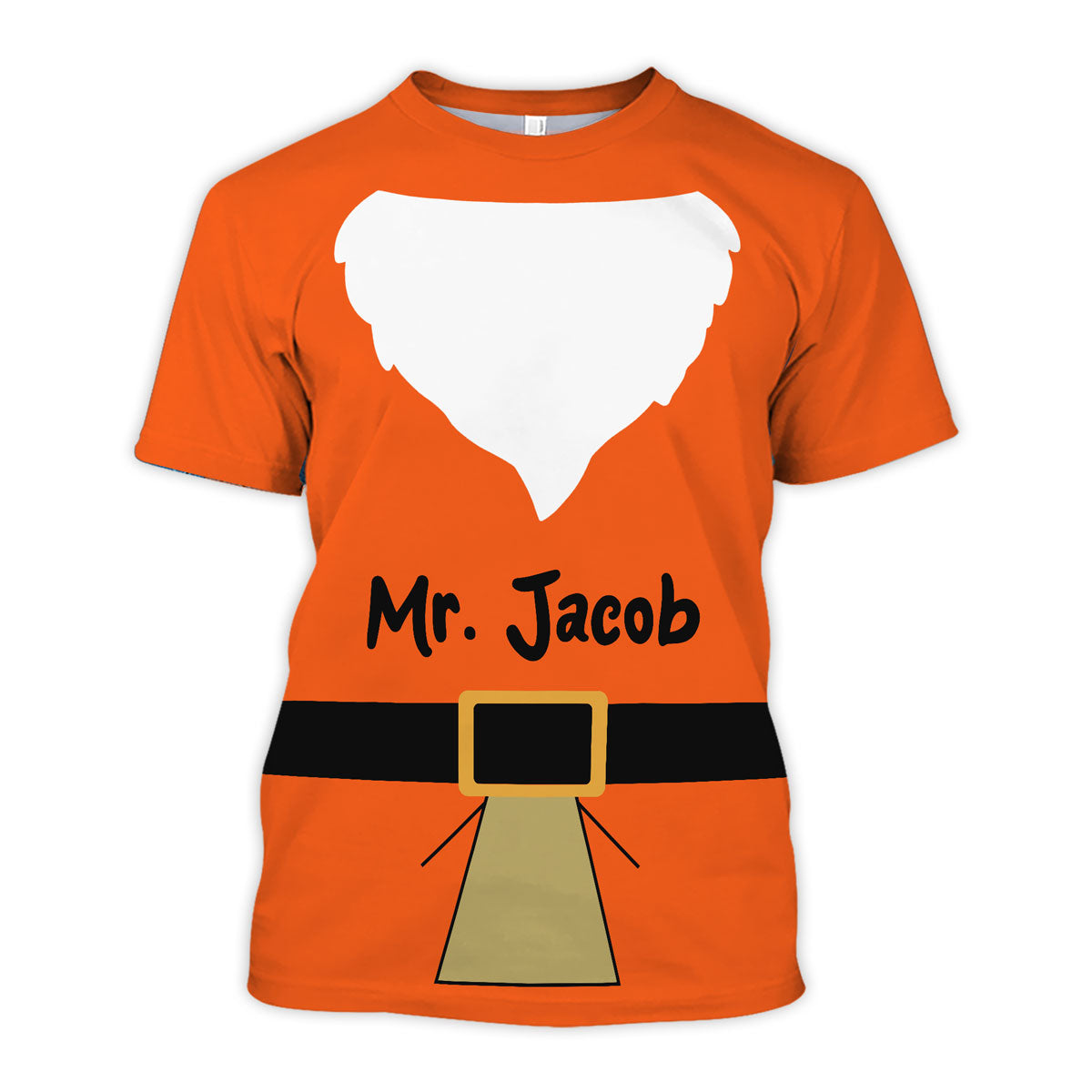 Halloween Dwarf With Beard Personalized Group Matching Shirt, Halloween Group Costume For Family, Friends, Colleagues