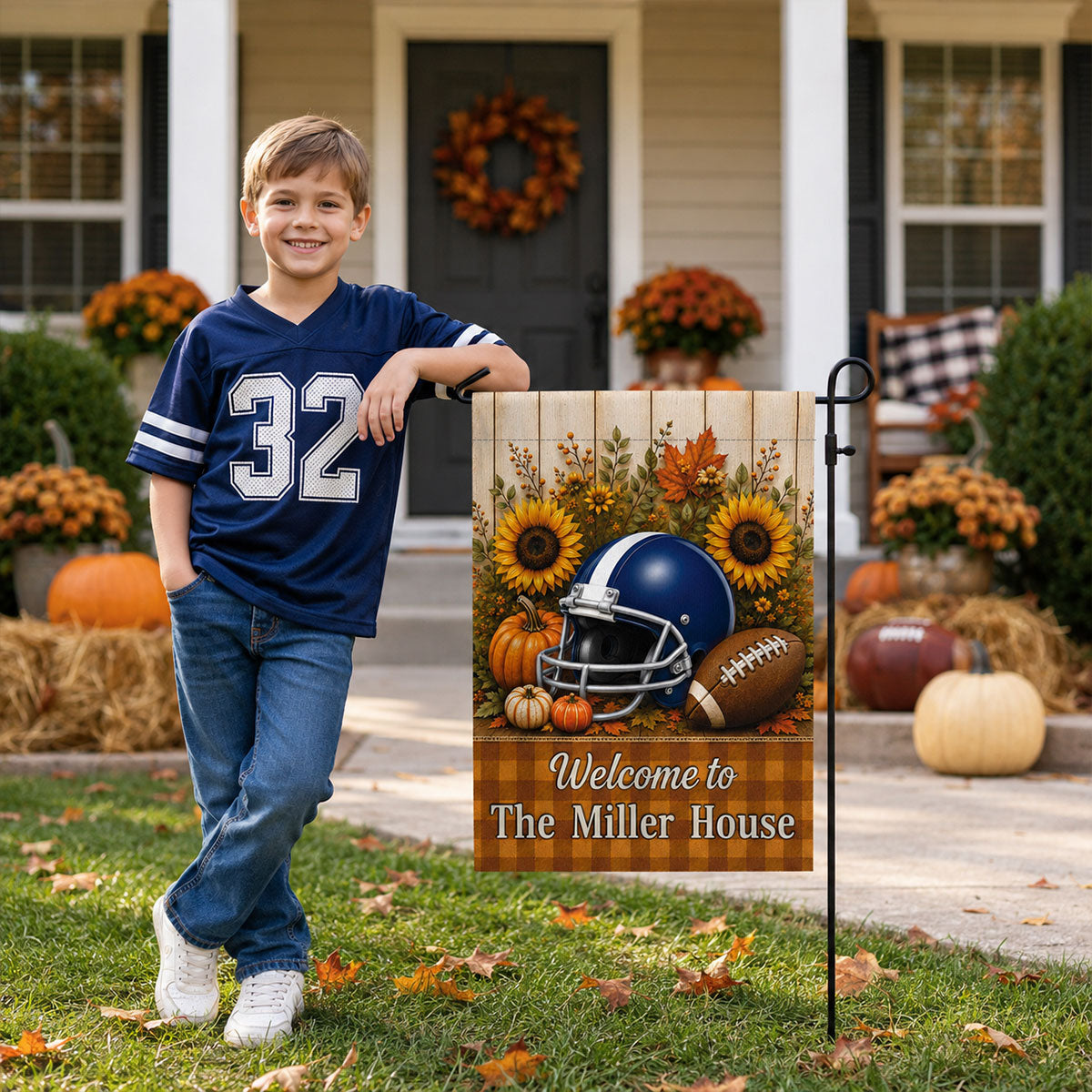 Trending Football Fall Season - Personalized Garden Flag - Fall Season Decoration For Family