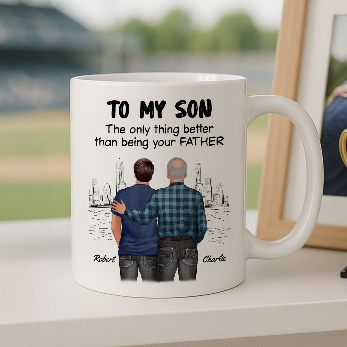 From Mom Dad To Son Watching You Be A Dad Personalized Mug, Gift For Son