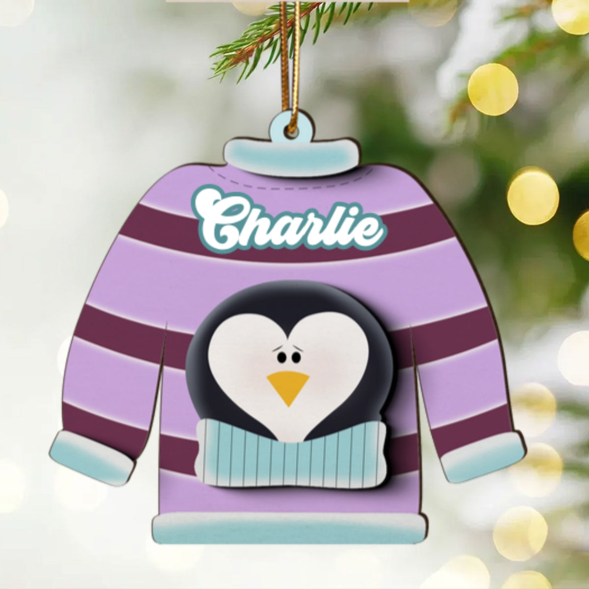 Christmas Sweater Personalized Money Gift Card Holder Ornament