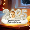 Baby Photo 2025 First Christmas - Personalized Light Box - Christmas Gift for New Parent, Newborn Keepsake