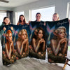 Pretty Mermaid Personalized Beach Towel, Custom Mermaid from Photo