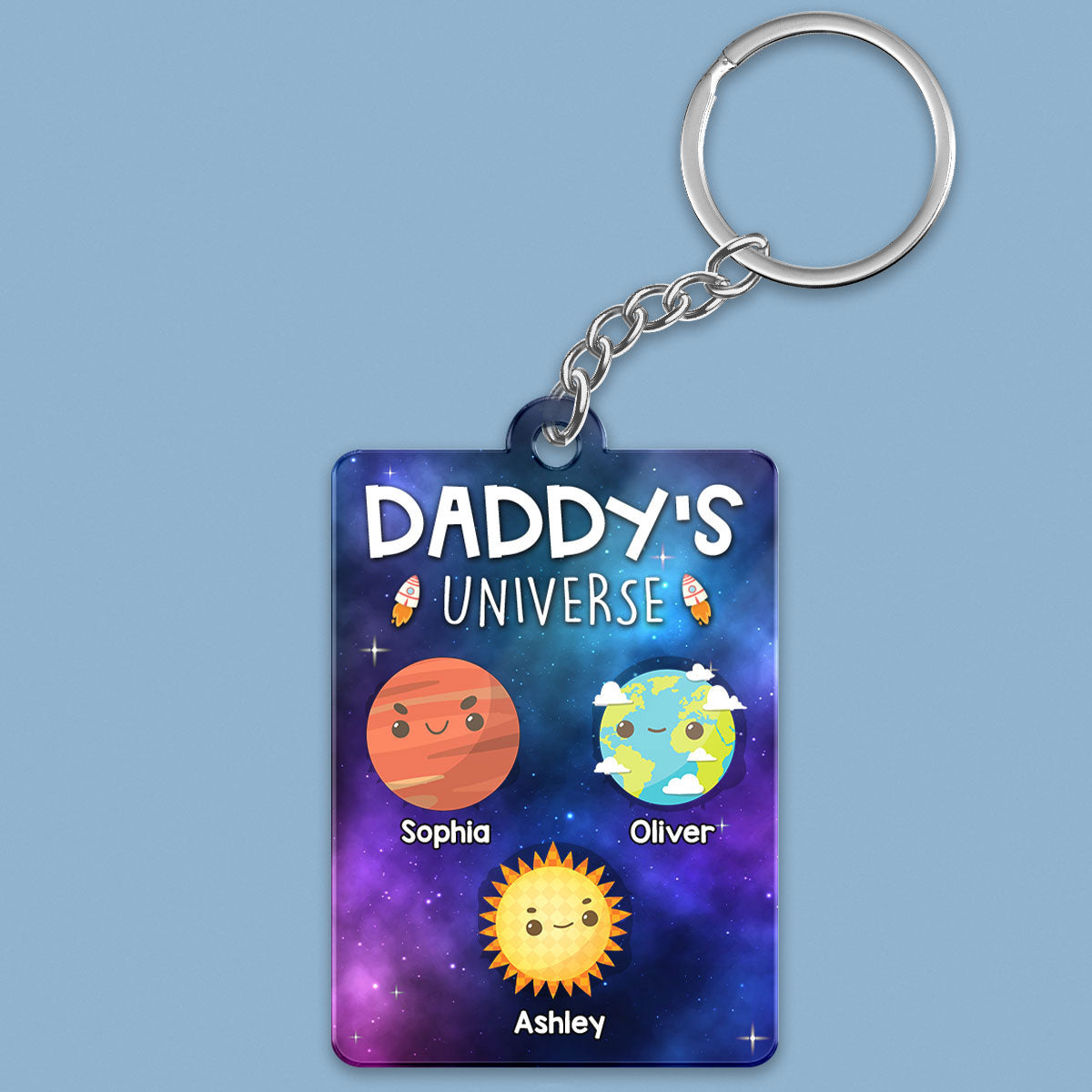 Daddy‘s Universe Personalized Acrylic Keychain