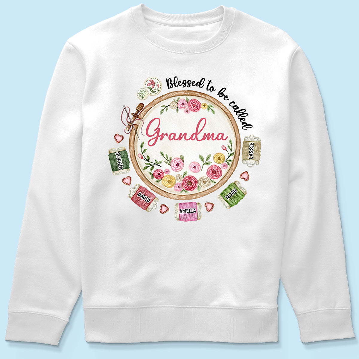Grandma Mom Sewing Knitting Quilting Personalized Shirt, Mother's Day gift for Mom, for Grandma