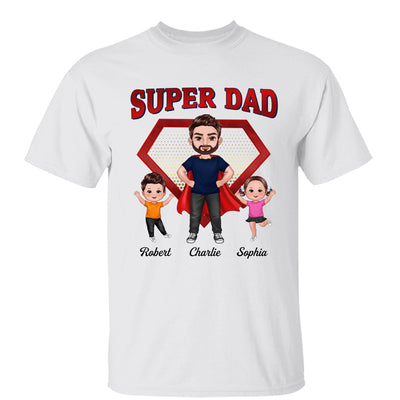 Super Dad Doll Man & Kids Personalized Shirt