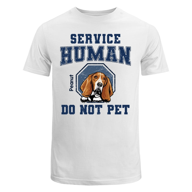 Service Human Peeking Dog Personalized Light Shirt