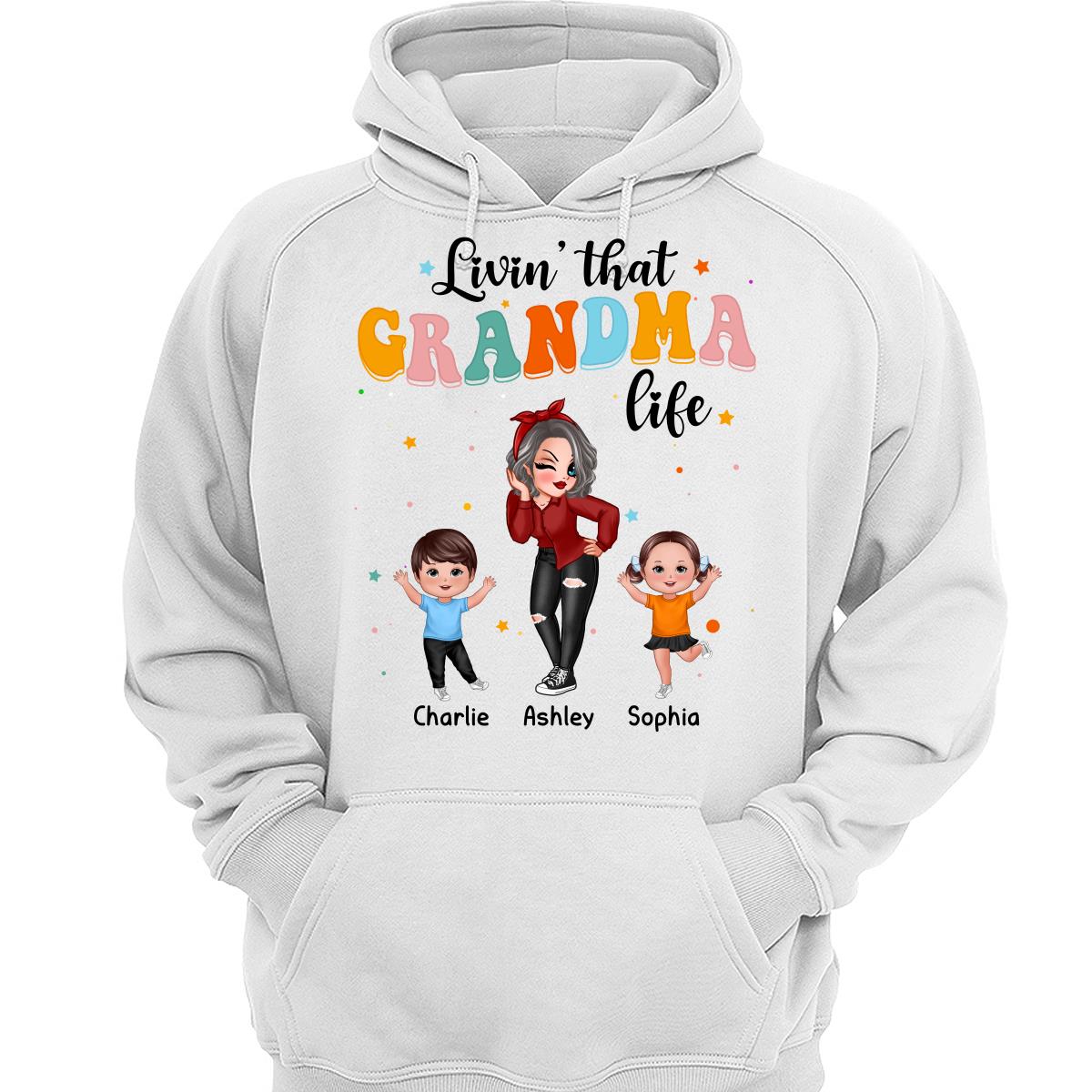 Livin‘ That Grandma Life Dancing With Grandkids Personalized Shirt