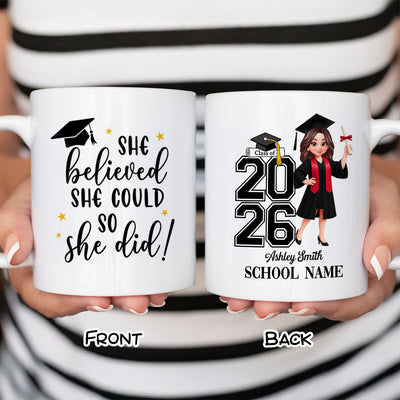 Class Of 2026 2027 Keepsake - Personalized Mug - Graduation Gift For Graduates, Daughter