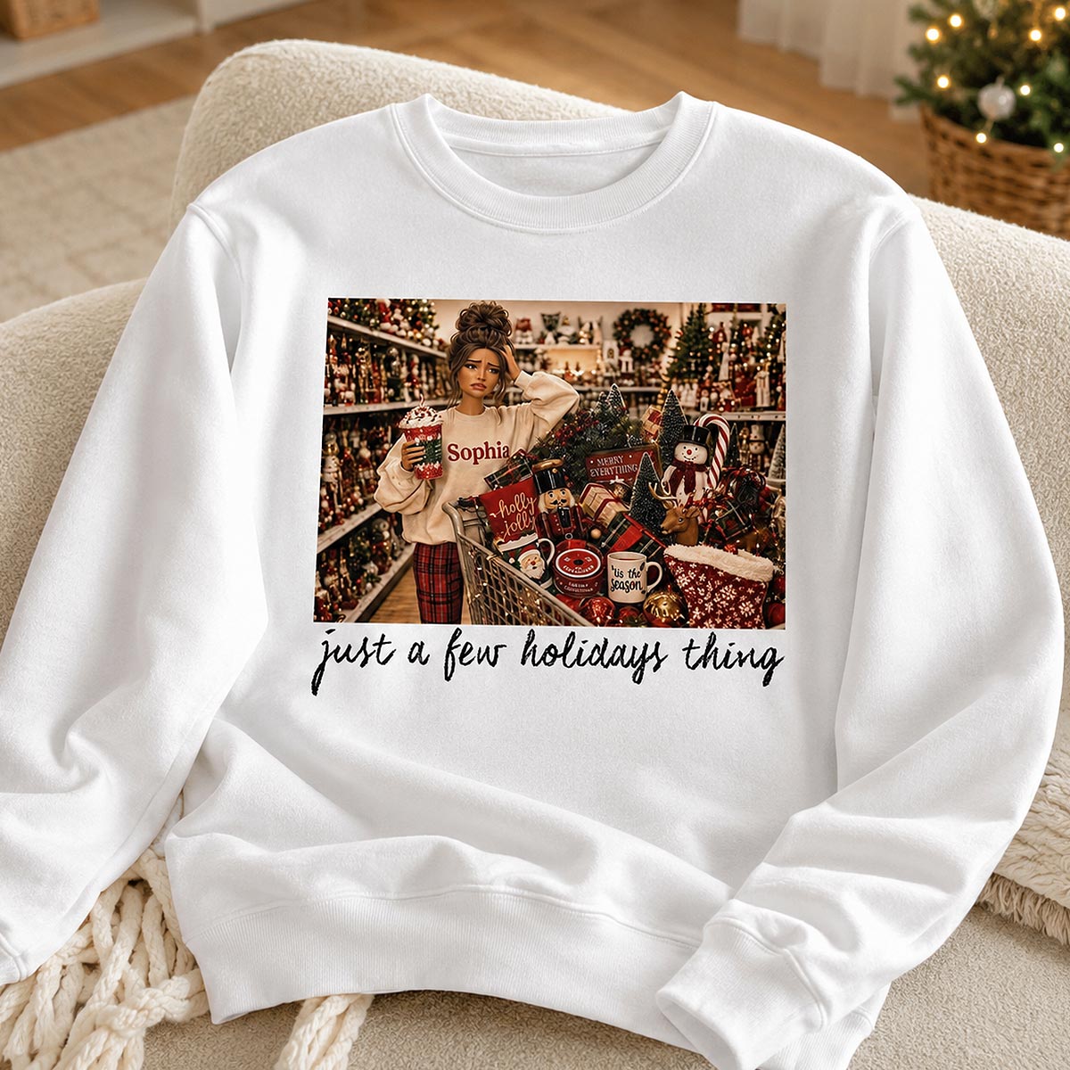 Just A Few Holiday Things Custom Portrait from Photo - Personalized Shirt