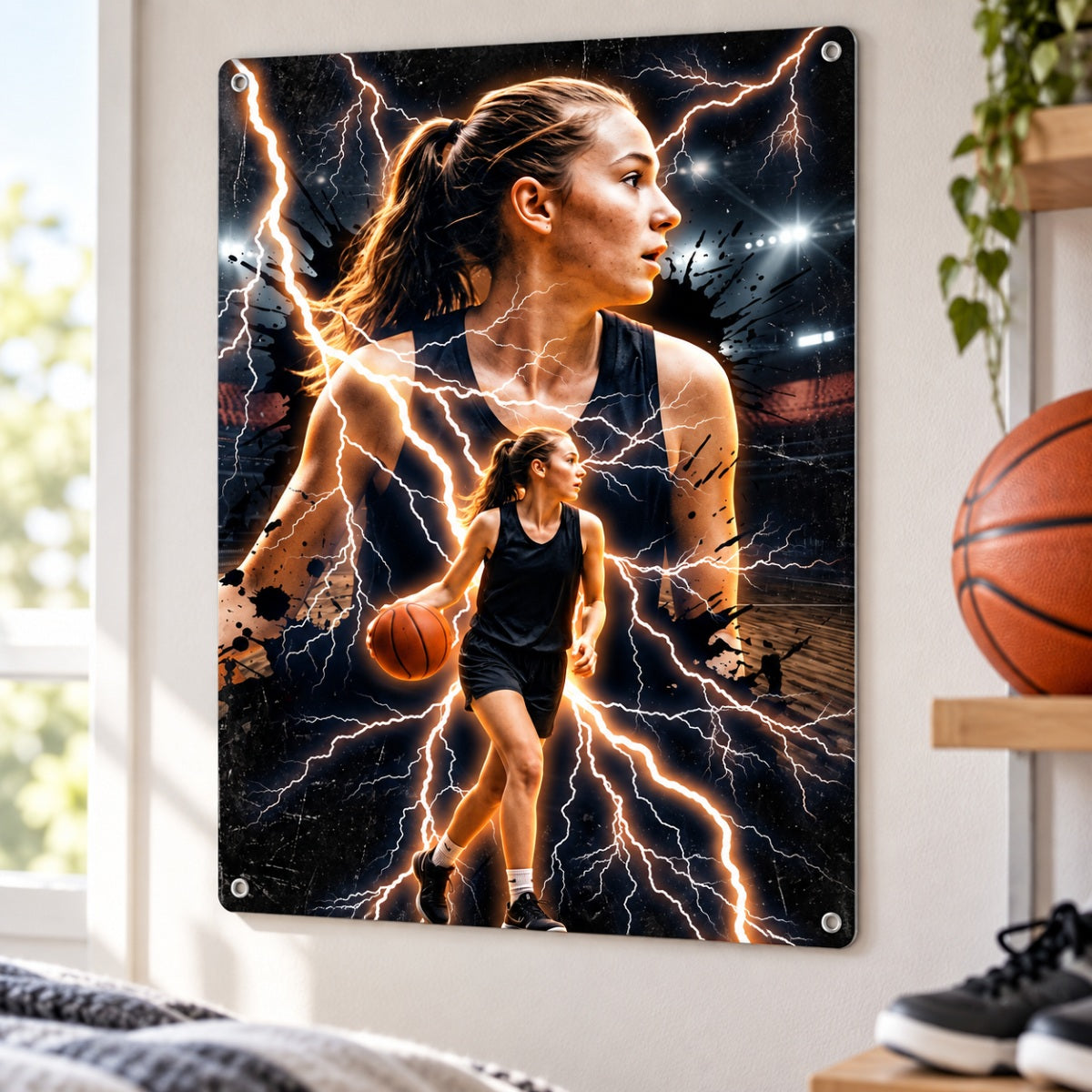 Trending Bootleg Sport Photos Insert - Personalized Metal Sign - Gift For Boy, Girl