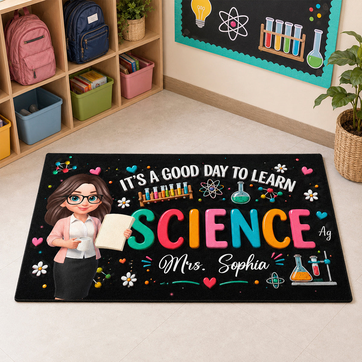It's A Good Day To Learn Science - Personalized Doormat - Back To School Gift For Teacher, Classroom Decor