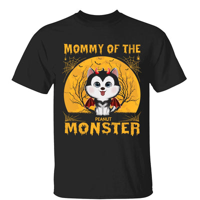 Yellow Moon Mommy Of Monster Watercolor Cute Dogs Personalized Shirt