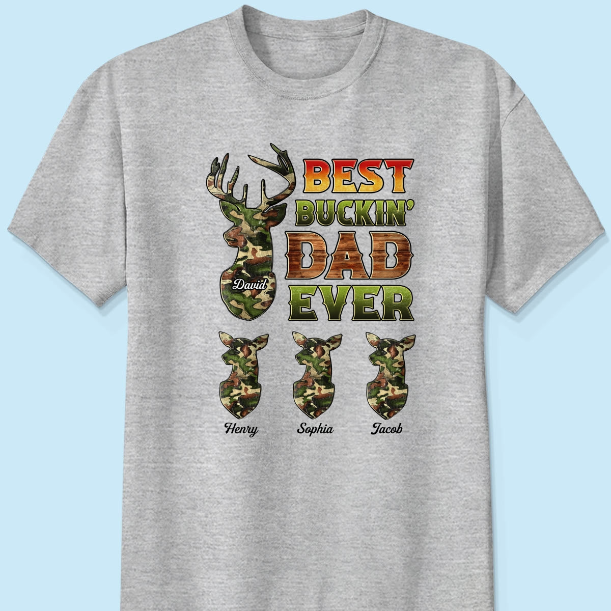 Hunting Best Buckin‘ Dad Ever Personalized Shirt
