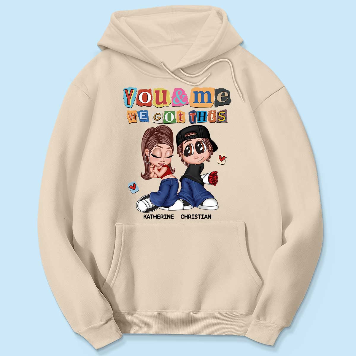 Y2K Couple Ransom Note Personalized Shirt, Gift For Him Gift For Her