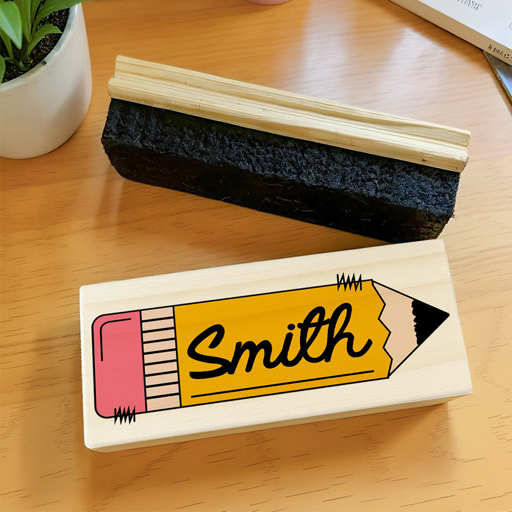 Personalized Teacher Whiteboard Eraser, Custom Teacher Appreciation Gifts, Chalkboard Eraser with Marker, Preschool Teacher Name gifts