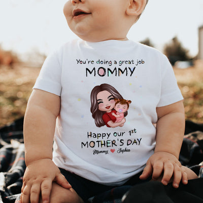 You're Doing Great Job Mommy Daddy Personalized Baby Onesie Baby Shirt