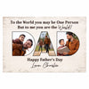 Dad You Are The World Personalized Poster, Father‘s Day Gift For Dad, Grandpa