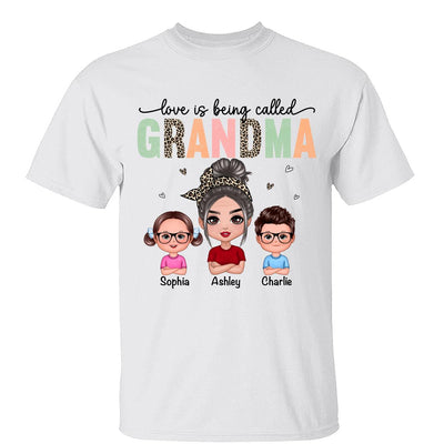 Colorful Leopard Love Is Being Called Grandma Personalized Shirt