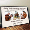 Dad You Are The World Photo Inserted Personalized Poster, Father‘s Day Gift For Dad, Grandpa