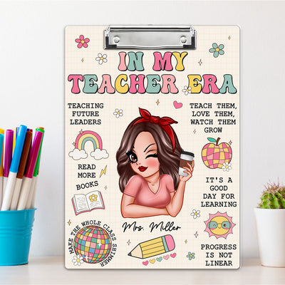 In My Teacher Era Teacher Affirmations Personalized Clipboard