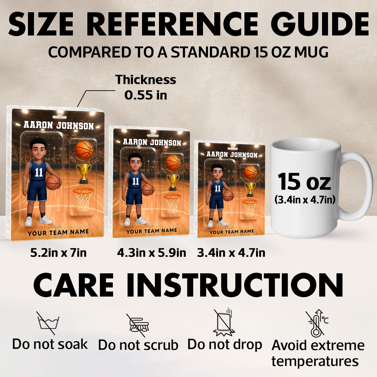 Cool Basketball Player 2D Flat Printed - Personalized Acrylic Block Plaque - Cool Unique Christmas Gift For Basketball Players, Son, Daughter, Grandson, Granddaughter