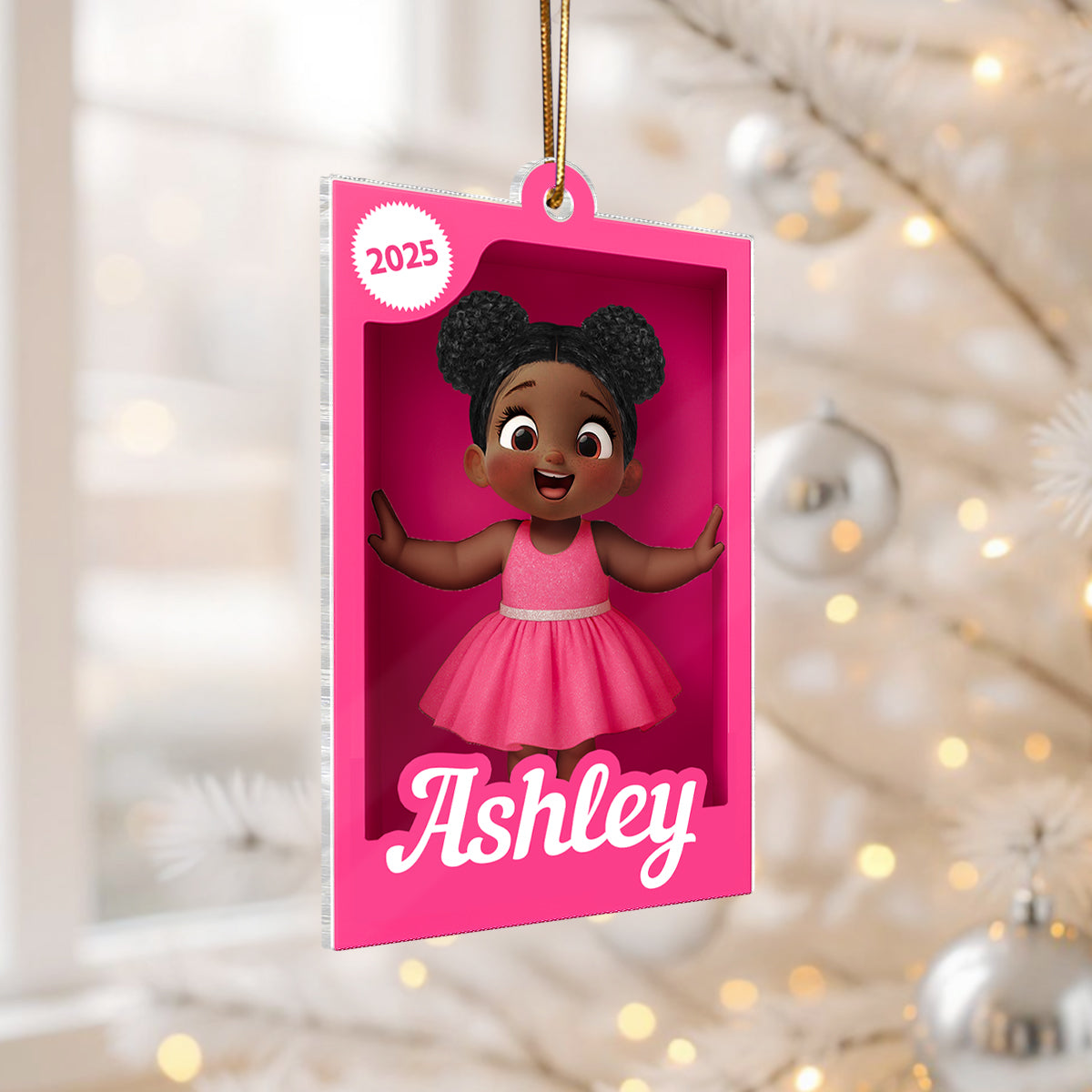 Personalized Kid In Toy Box 3D Acrylic Ornament, Christmas Gift For Kids, Grandkids