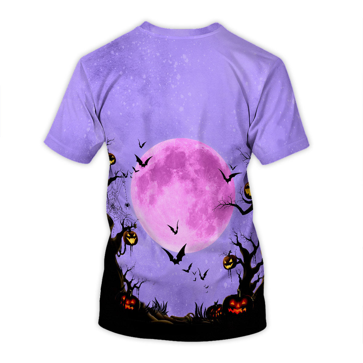Pretty Grandma Witch & Kids Moon Bat Tree - Personalized 3D Shirt