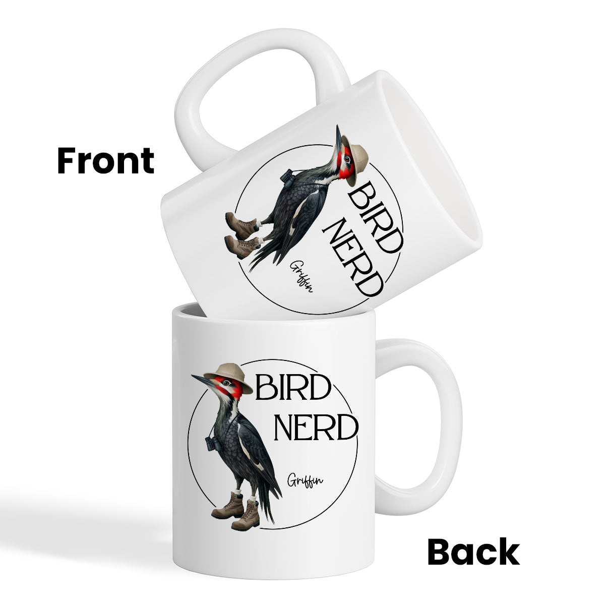 Bird Nerd Funny Bird Watcher Mug, Twitcher Mug, Gift for Bird Lover Personalized Mug