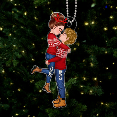 Winter Christmas Couple - Personalized Ornament