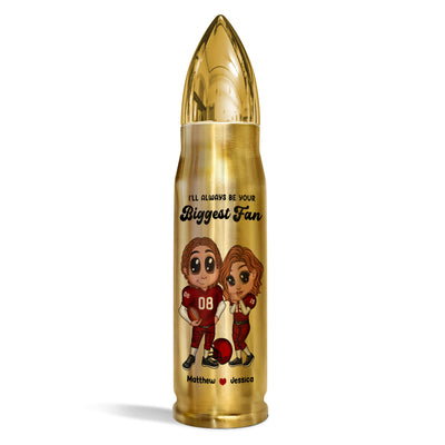 Personalized Y2K Football Couple Bullet Tumbler,  Gift for Couples