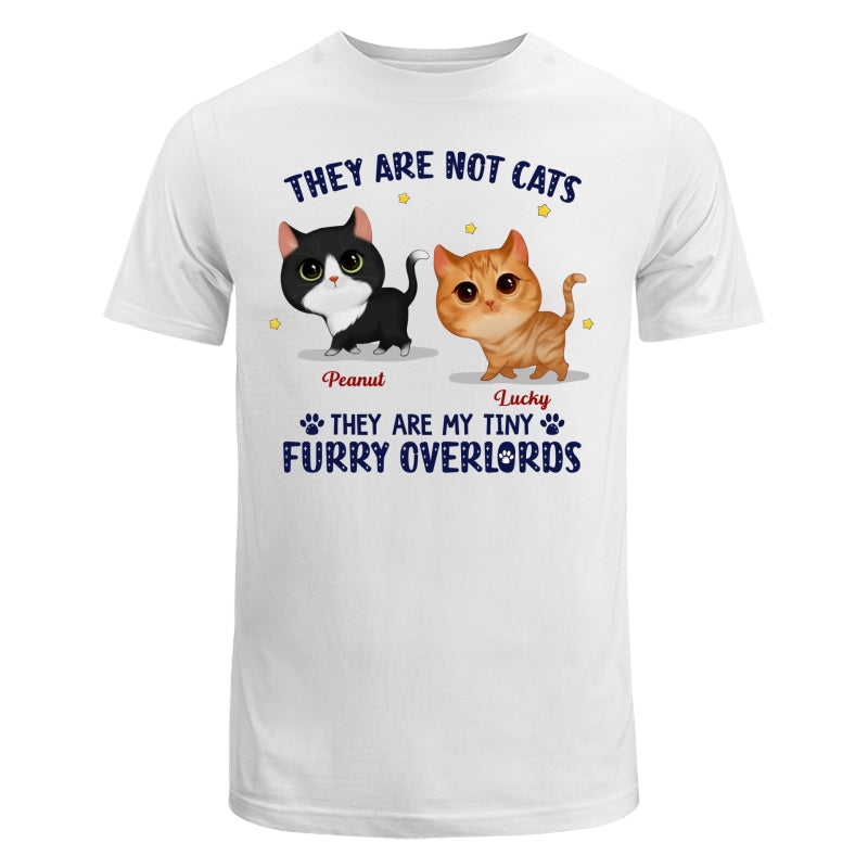 They Are My Tiny Furry Overlords Watercolor Cute Walking Cats Personalized Shirt
