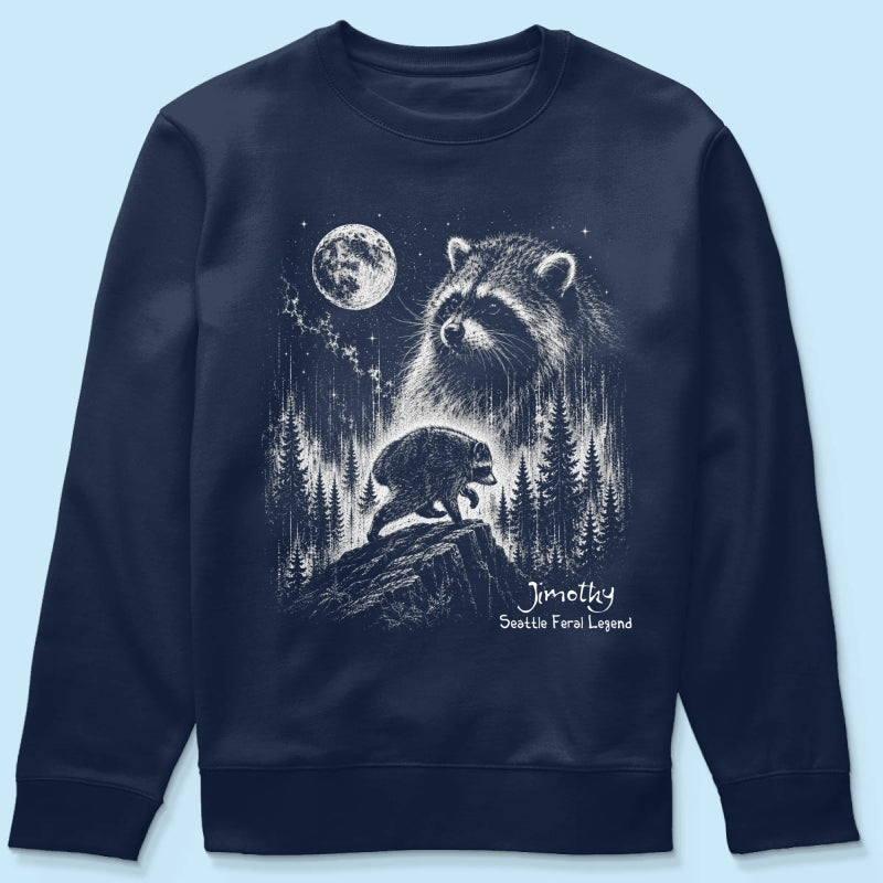 Trending Viral Retro Vintage Jimothy Raccoon Shirt - Trending 2026 Seattle Feral Legend Shirt